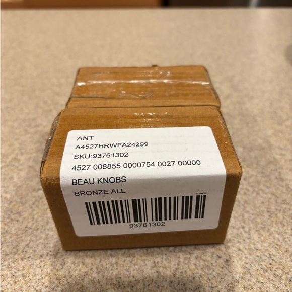 NEW Anthropologie Gold Beau Bow Dresser Cabinet Knobs Set of 2 - Picture 5 of 5